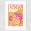 Han and Leia - Star Wars Wide White Frame
