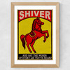 Dancing Horses Wide Oak Frame