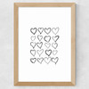 Love Hearts Wide Oak Frame