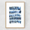 Blue Set 1 Narrow Oak Frame