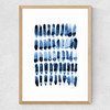 Blue Set 1 Medium Oak Frame