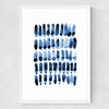 Blue Set 1 Medium White Frame