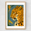 Leopard by Dieter Braun Medium Oak Frame