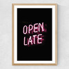 Open Late Medium Oak Frame