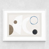 Abstract IX Medium White Frame
