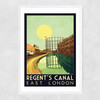 Regent's Canal, East London Narrow White Frame