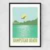 Hampstead Heath Narrow Black Frame