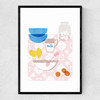 Portuguese Kitchen Narrow Black Frame