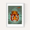 Swimming Tiger