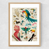 Birds by Dieter Braun Medium Oak Frame