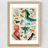 Birds by Dieter Braun Wide Oak Frame