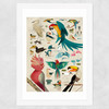 Birds by Dieter Braun Wide White Frame