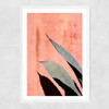 Peach Cactus Narrow White Frame