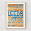 Leeds Music Narrow Oak Frame