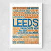 Leeds Music Medium White Frame