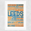 Leeds Music Wide White Frame