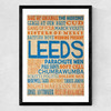 Leeds Music Medium Black Frame