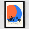 Don'T Give Up Wide Black Frame