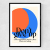 Don'T Give Up Narrow Black Frame