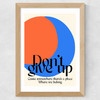 Don'T Give Up Wide Oak Frame