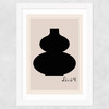 Modern Vase Deco VI Wide White Frame