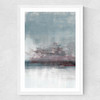Drama III Medium White Frame