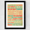 Bristol Music Wide Black Frame