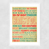 Bristol Music Narrow White Frame