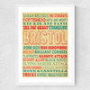 Bristol Music Medium White Frame