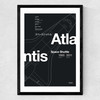 Atlantis I Medium Black Frame