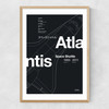 Atlantis I Narrow Oak Frame