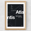 Atlantis I Wide Oak Frame