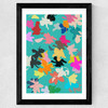 Orchids II Wide Black Frame