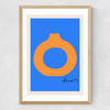 Modern Vase Deco III Medium Oak Frame