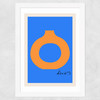 Modern Vase Deco III Wide White Frame
