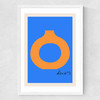 Modern Vase Deco III Medium White Frame
