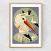 Storks Narrow Oak Frame