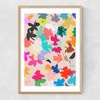Orchids I Narrow Oak Frame