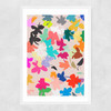 Orchids I Narrow White Frame