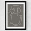Line Abstract II Wide Black Frame
