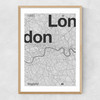 London Club 4 Narrow Oak Frame