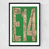 E14 Narrow Black Frame
