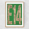 E14 Narrow Oak Frame