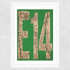 E14 Wide White Frame