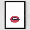 Lips Wide Black Frame