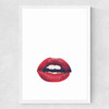 Lips Medium White Frame