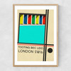 Tooting Bec Lido Narrow Oak Frame