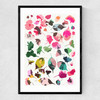 Cherry Blossoms 3 Narrow Black Frame