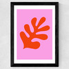 Abstract Flower II Wide Black Frame