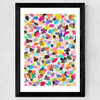 Buttercups 3 Wide Black Frame